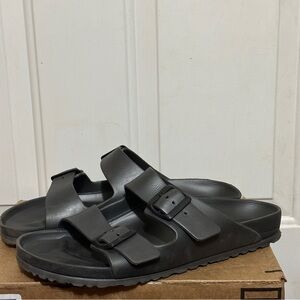 Birkenstock Women Arizona Essentials EVA Sandals Black Rubber Size 42 US 10.5